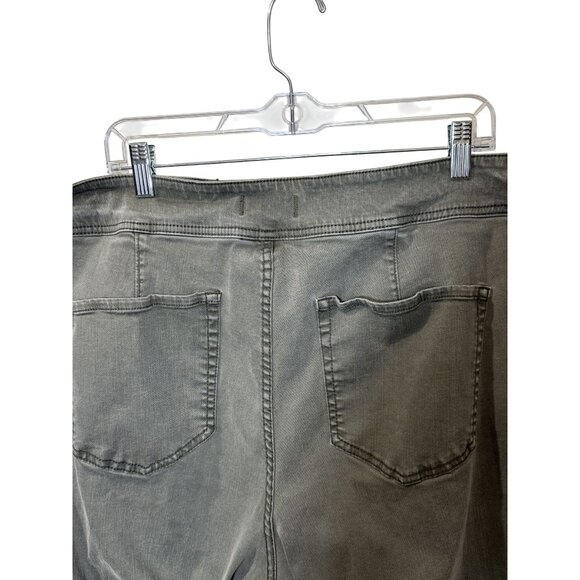 Lane Bryant Womens Plus Size 24 Olive Green Skinny Stretch Jeans W/ Button Fly C - Picture 5 of 6